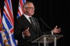 B.C. Premier-designate Lorne Doerkson speaks during a postelection news conference, in Vancouver, on Sunday, Oct. 25, 2026. THE CANADIAN PRESS/Darryl Dyck