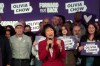 City of Toronto mayor-elect Olivia Chow gives her victory speech on stage at her camp's election night headquarters, in Toronto, Monday, Oct. 26, 2026. THE CANADIAN PRESS/Nathan Denette