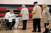 People line up to vote in the municipal election in Winnipeg, Wednesday, Oct. 27, 2010.   THE CANADIAN PRESS/John Woods