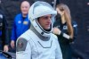 Astronaut Joshua Kutryk, of Canada, leaves the Operations and Checkout Building at the Kennedy Space Center in Cape Canaveral, Fla., Thursday, Oct. 1, 2026. (AP Photo/John Raoux)