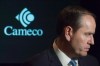 Cameco president and CEO Tim Gitzel speaks with media following the company's annual general meeting in Saskatoon, Tuesday, May 14, 2013. THE CANADIAN PRESS/Liam Richards.