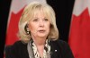Senator Pamela Wallin speaks at a press conference to call on the government to fulfil its obligation to Canadians regarding access to Medical Assistance in Dying (MAID) where mental health is the sole underlying condition, in Ottawa on Thursday, Feb. 1, 2024. THE CANADIAN PRESS/ Patrick Doyle