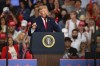 President Donald Trump speaks at a campaign rally at Lubbock Memorial Civic Center, Tuesday, Oct. 27, 2026, in Lubbock, Texas. (AP Photo/Annie Rice)