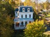 A Victorian house believed to have helped inspire cartoonist Charles Addams' fictional Addams Family mansion stands on Elm Street in Westfield, N.J., Thursday, Oct. 22, 2026. (AP Photo/Ted Shaffrey)