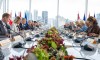 Prime Minister Mark Carney, third from left, and European Commission President Ursula von der Leyen, third from right, attend a meeting with Canadian and European Union delegates at the EU-Canada summit in Montreal on Friday, Oct. 30, 2026. THE CANADIAN PRESS/Christinne Muschi