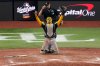 Milwaukee Brewers catcher William Contreras celebrates after winning baseball's World Series, against the Tampa Bay Rays, Wednesday, Oct. 28, 2026, in St. Petersburg, Fla. (AP Photo/Morry Gash)