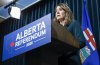 Alberta Premier Danielle Smith speaks during a news conference in Calgary on Friday, May 22, 2026.THE CANADIAN PRESS/Jeff McIntosh