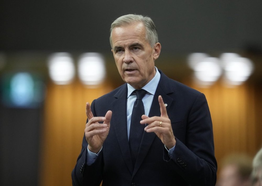 Prime Minister Mark Carney rises during question period on Parliament Hill in Ottawa, Thursday, Sept. 24, 2026. THE CANADIAN PRESS/Adrian Wyld