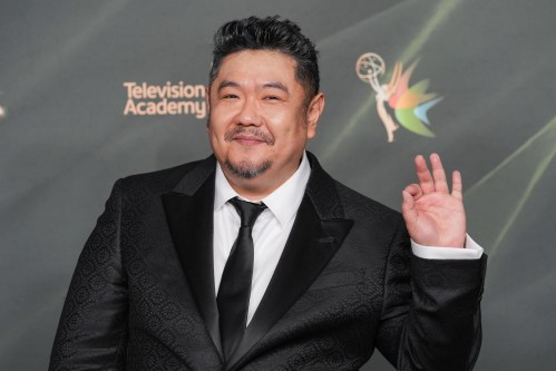 Eric Bauza poses in the press room during night two of the Creative Arts Emmy Awards on Sunday, Sept. 6, 2026, in Los Angeles. THE CANADIAN PRESS/AP-Chris Pizzello