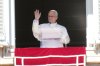 Pope Leo XIV delivers the Angelus prayer in St. Peter's Square at the Vatican, Sunday, Oct. 11, 2026. (AP Photo/Gregorio Borgia)
