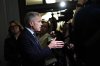 Prime Minister Mark Carney responds to questions from journalists as he arrives for a meeting of the federal cabinet on Parliament Hill in Ottawa, on Tuesday, Oct. 20, 2026. THE CANADIAN PRESS/Justin Tang